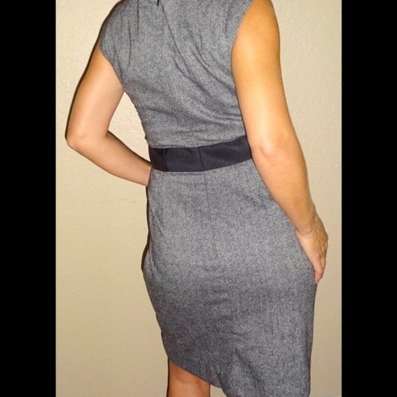 Banana Republic Gray Pencil Studio Dress Workwear - Picture 2 of 5